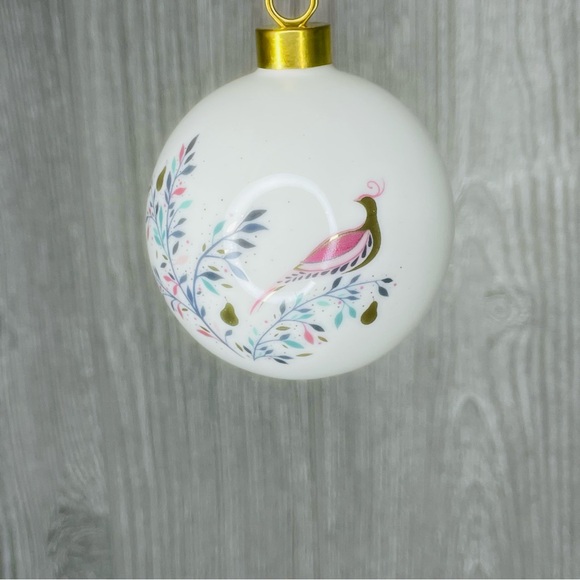 Sara Miller Portmeirion Partridge In A  Pear Tree bird Christmas tree Ornament - Picture 12 of 12